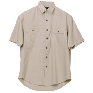 Plain Bush Shirt Mens