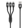 Pro Bass Braided 3 In 1 Charge Cable