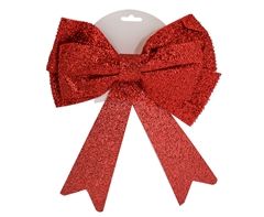Red Christmas Glitter Bow