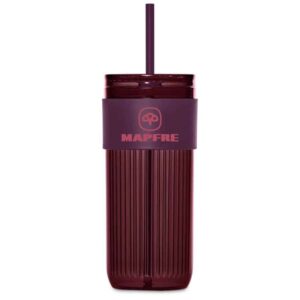 Serendipio Mayfair Plastic Tumbler & Straw – 650ml