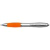 Silver Barrel Curved Design Ballpoint Pen