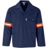 Site Premium Polycotton Jacket – Reflective Arms – Back – Orange Tape