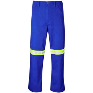 Site Premium Polycotton Pants – Reflective Legs – Yellow Tape