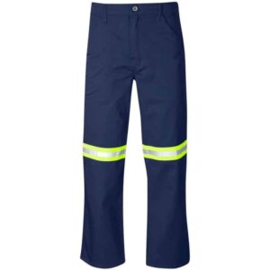 Site Premium Polycotton Pants – Reflective Legs – Yellow Tape