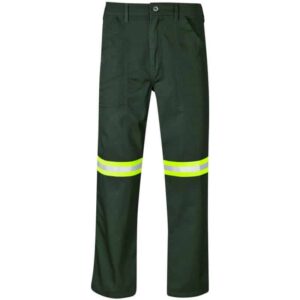 Site Premium Polycotton Pants – Reflective Legs – Yellow Tape