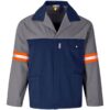 Site Premium Two-Tone Polycotton Jacket – Reflective Arms – Back – Orange Tape