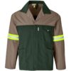 Site Premium Two-Tone Polycotton Jacket – Reflective Arms – Back – Yellow Tape