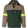 Site Premium Two-Tone Polycotton Jacket – Reflective Arms – Yellow Tape