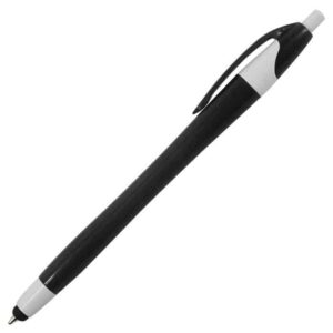 Slim Coloured Barrel Ballpoint Pen with Stylus
