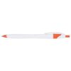 Slim White Barrel Ballpoint Pen