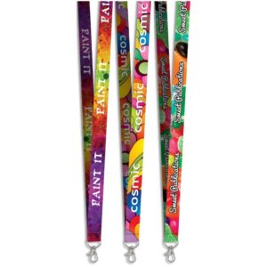 Snap Hook Clip Double -Sided Sublimation Satin Lanyard