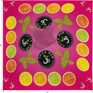 Sublimated Parasol Roof 3m – 3m