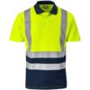Surveyor Two-Tone Hi-viz Reflective Golf Shirt