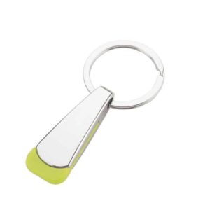 Tear Shaped Chrome Keychain