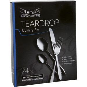 Teardrop 24 Piece Cutlery Set