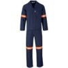 Technician 100% Cotton Conti Suit – Reflective Arms, Legs – Back – Orange Tape