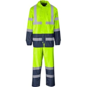 Torrent Two-Tone Hi-viz Ref Polyester/PVC Rainsuit – Lime
