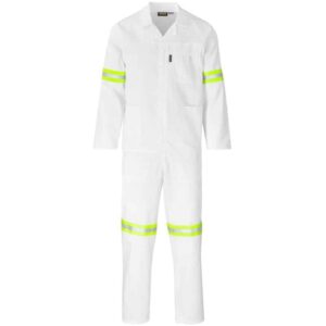 Trade Polycotton Conti Suit – Reflective Arms, Legs – Back – Yellow Tape