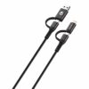 Volkano Weave Series 4-In-1 Charge & Data Cable 1.2M