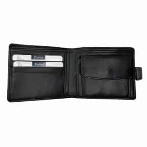 Wallet with Tab Closure and Coin Purse