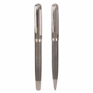 Wallstreet Metal Ballpoint Pen and Rollerball Set