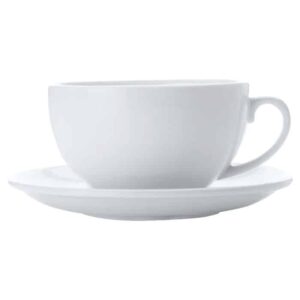 White Basics Cappuccino Cup And Saucer 320Ml
