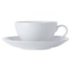 White Basics Coupe Cup and Saucer 200ml
