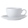 White Basics Coupe Demi Cup and Saucer 100ml