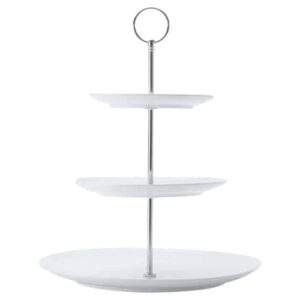 White Basics Diamonds 3-Tier Cake Stand