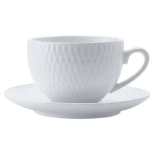White Basics Diamonds Demi Cup and Saucer 90ml
