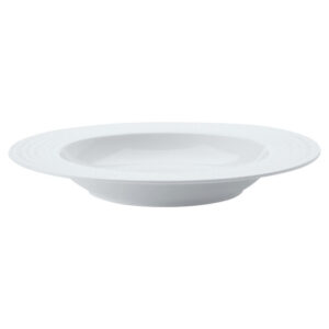 White Basics Diamonds Rim Soup Bowl