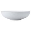 White Basics Diamonds Round Serving Bowl