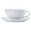 White Basics Diamonds Tea Cup and Saucer Low 250ml