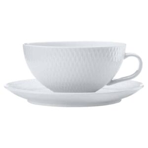 White Basics Diamonds Tea Cup and Saucer Low 250ml