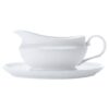 White Basics Gravy Boat and Saucer 550ml
