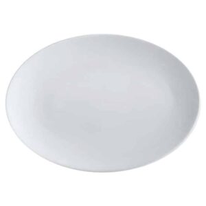 White Basics Oval Plate