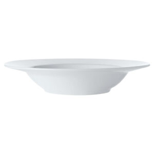 White Basics Rim Soup Bowl