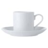 White Basics Straight Demi Cup and Saucer 100ml