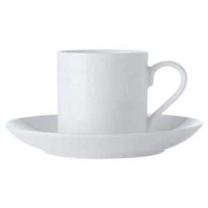 White Basics Straight Demi Cup and Saucer 100ml
