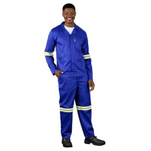 Trade Polycotton Conti Suit - Reflective Arms & Legs - Yellow Taped - Image 4