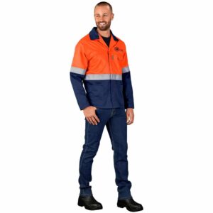 Traffic Premium Two-Tone Hi-Viz Reflective Jacket - Image 15