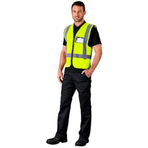 Direction En4 Hi-Viz Reflective Full Zip Vest - Image 2