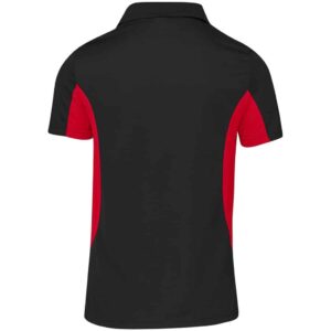 Kids Championship Golf Shirt - Black Red - Image 3