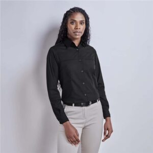 Ladies Long Sleeve Empire Shirt - Image 2