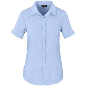 Ladies Short Sleeve Nottingham Shirt - Image 4