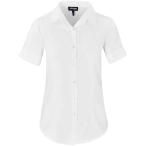 Ladies Short Sleeve Nottingham Shirt - Image 5