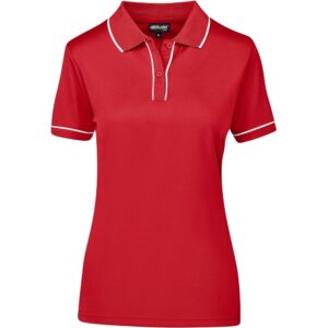 Ladies Osaka Golf Shirt – Red — Ladies Osaka Golf Shirt – Red