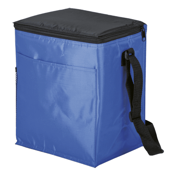 12 Can Cooler with 2 Exterior Pockets 70D PEVA Lining