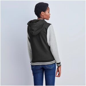 Ladies Princeton Hooded Sweater - Black - Image 3