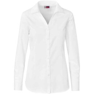 Ladies Long Sleeve Carolina Shirt – White — Ladies Long Sleeve Carolina Shirt – White